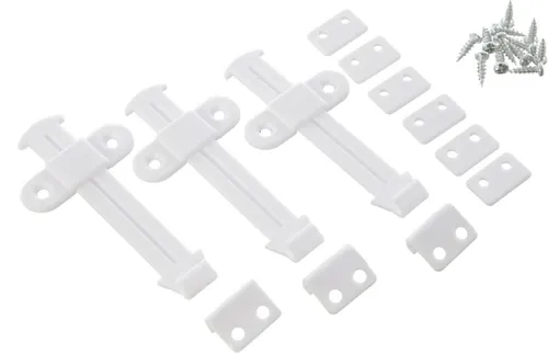 Schrankhaken SET Schubladen Kindersicherung Schloss Dreambaby® Baby Schutz (3er