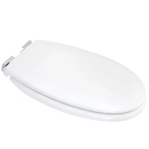 WC Sitz Toilettensitz mit Absenkautomatik Duroplast Metall Scharniere Klositz