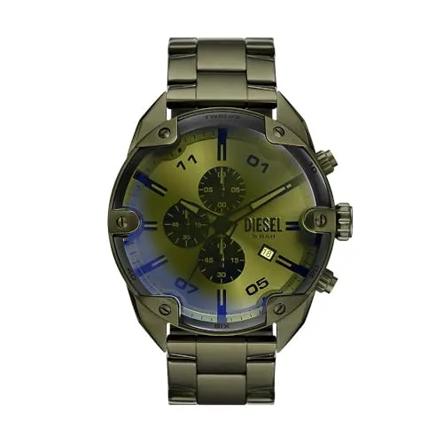 Diesel Herren Analog Quarz Uhr DZ4670 in grün von Diesel