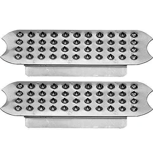 Sprenger Steigbügeleinlagen aus Edelstahl - Steigbügel-Zubehör aus rostfreiem Edelstahl für sicheren Halt und rutschfeste Leistung, perfekt für nasse Bedingungen. Passend für Standard Steigbügel mit 12 cm Trittbreite.