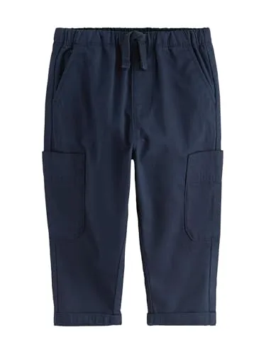 NEXT Jungen Schlupfhose mit seitlichen Taschen Marineblau Numeric_86-Numeric_92