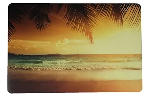 Vogt Foliendruck GmbH Schreibtischunterlage Sonnenuntergang am Strand 40 x 60 cm orange PVC