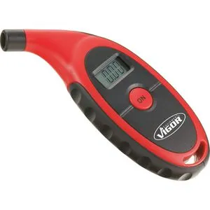 Vigor Reifendruckprüfer V1423, digital, für Autoventil und Fahrradventil, mit Display