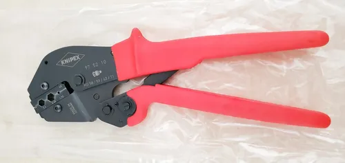 Knipex 975210 Crimpzange 250mm - Ideal für Zweihandbedienung - Zangen - 250mm Crimpzange mit ergonomischem Design für optimale Kraftübertragung und präzise Crimpverbindungen.