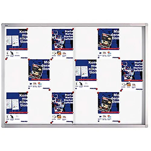 FRANKEN Schaukasten PRO für Innen, 18x A4 in weiß von Franken