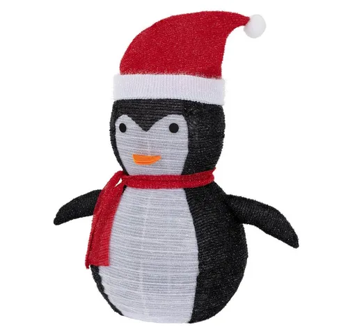 ECD Germany Weihnachtsfigur Pinguin mit 30 LEDs