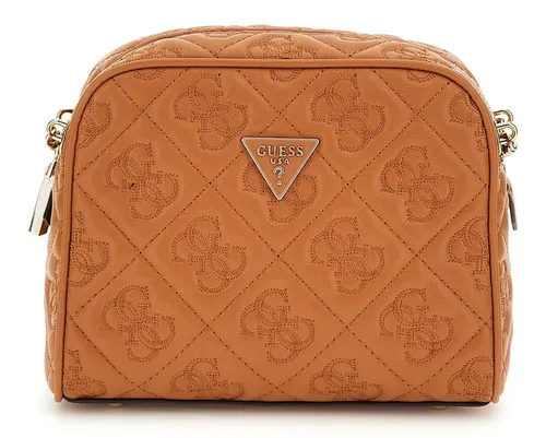 GUESS Umhängetasche Crossbody Camera Bag in Caramel - Stylische GUESS Umhängetasche im kompakten Format für den perfekten Auftritt. Mit mehreren Fächern für Karten und Utensilien bleibt alles ordentlich verstaut. Ideal für jeden Anlass!