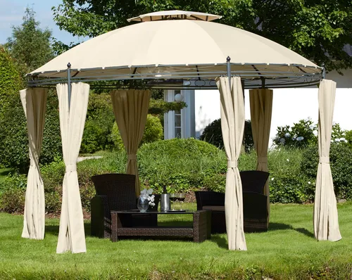 KONIFERA Pavillon Tino, quadratisch mit 6 Seitenteilen