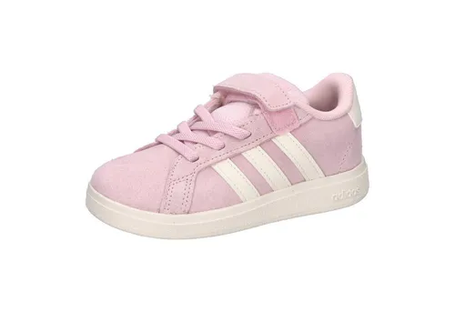 ADIDAS GRAND COURT 00S EL Rosa - Sportlicher Lauflernschuh für coole Mädchen mit herausnehmbarer Decksohle, flexibler Laufsohle und rutschhemmendem Klettverschluss. Ideal für aktive Kids!