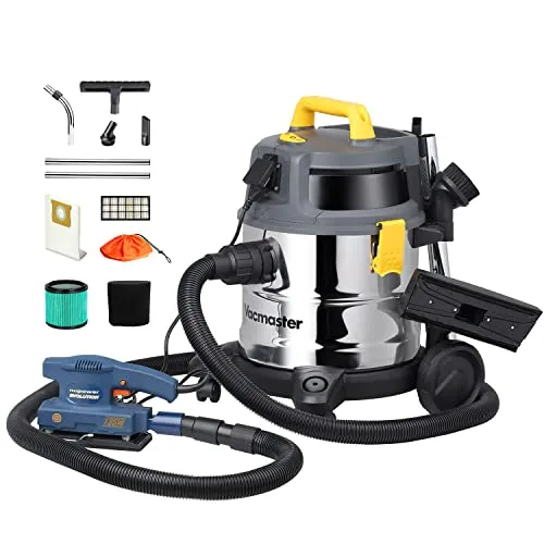 Vacmaster VK1620SWC 1600W Nass- & Trockensauger - Nass- & Trockensauger mit HEPA 13 Filtrierung, ideal für gründliche Reinigung und schnelle Trocknung von Oberflächen, perfekt für Haushalt und Werkstatt.