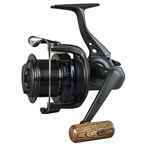 Okuma Custom BLACK FEEDER CLXF-55F Rolle - Angelrolle für Feederangeln mit korrosionsbeständigem Graphitgehäuse, 7+1 Kugellager und präzisem elliptischen Getriebesystem für reibungsloses Fischen.