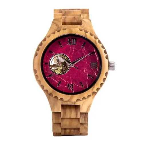 Produktbild Edenhölzer Automatikuhr Grenada – Edle Holz-Armbanduhr für Herren