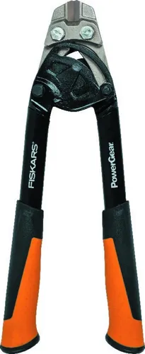 Fiskars PowerGear Bolzenschneider 36 cm - Seitenschneider mit innovativer PowerGear Technologie für bis zu 30% mehr Schneidkraft. Ideal für harte Materialien wie Ketten und Armierungseisen, ergonomische Griffe sorgen für Komfort.