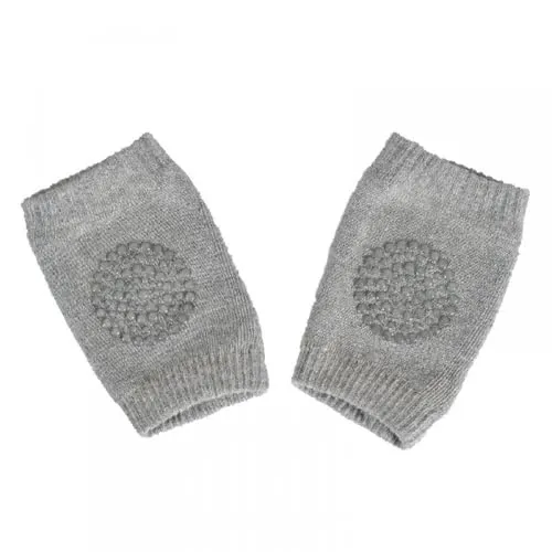 Cangaroo Baby Knieschützer Itsy Bitsy, Krabbelhilfe, rutschfeste Knieschoner hellgrau