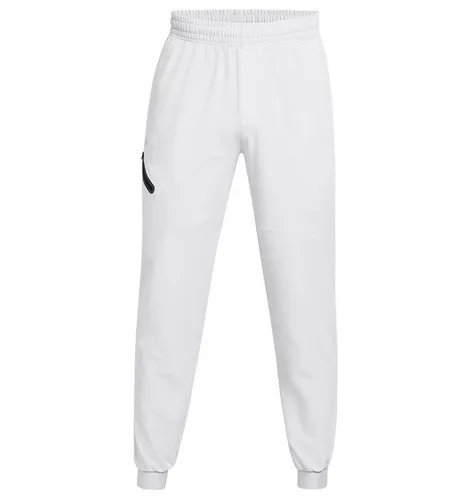 Under Armour Unstoppable Joggers - Halo Gray/Black XS - Lange Laufhosen für Herren, wasserabweisend und atmungsaktiv dank UA Storm-Technologie, ideal für aktive Tage und wechselhaftes Wetter.