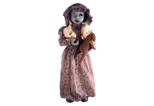 Produktbild Funny Fashion Halloween Dekofigur 'Puppe mit drehendem Kopf'