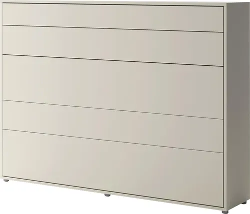 Mirjan24 Schrankbett Bed Concept – Wandklappbett inkl. Lattenrost (140 x 200 cm, Cashmere) - Das platzsparende Wandklappbett Bed Concept ist perfekt für kleine Räume. Mit einfachem Push-to-Open-System und Sicherheitsmechanismus bietet es Komfort und Funktionalität in einem stilvollen Design.