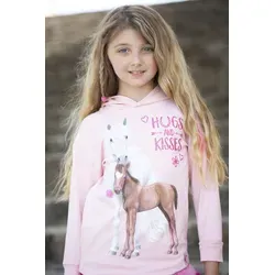 Miss Melody Mädchen Kleid 76048 rosa, Größe 152 - Kleider für Mädchen, bezauberndes Design mit glitzernden Details, perfekt für besondere Anlässe oder den Alltag.