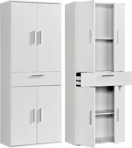 Procontour Mehrzweckschrank Clara - Bestseller! - Sonstige Wohnzimmermöbel, 167 cm hoch mit variabel verstellbaren Einlegeböden, ideal für flexibles Stauraummanagement in jedem Raum.
