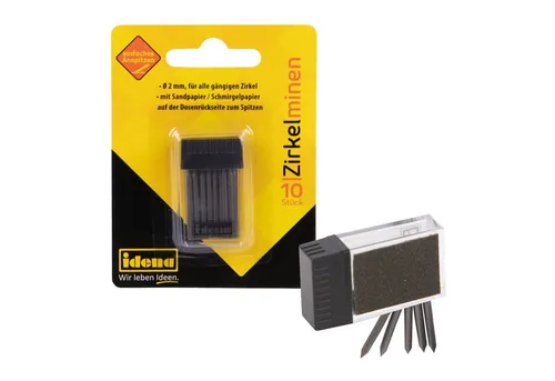Idena Zirkel Idena Zirkelminen 10er in Dose mit Schleifpapier