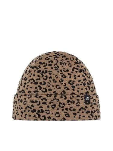 Eisbär Mütze Damen Banto Cappucino - Stylische Merino Beanie mit Leo-Muster - Strickmützen für Damen, aus hochwertigem Merino-Mix für angenehmen Tragekomfort und optimale Passform – ideal für sportliche Aktivitäten und den urbanen Alltag.