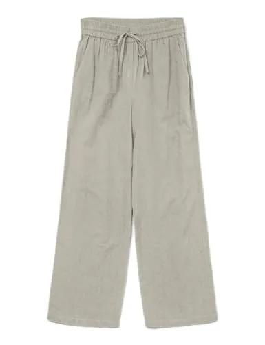 VERO MODA Vmcaia Mw Wide Pant WVN Noos in silber von VERO MODA