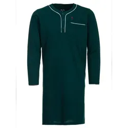 Henry Terre Nachthemd Nachthemd Langarm - Unifarben grün XL