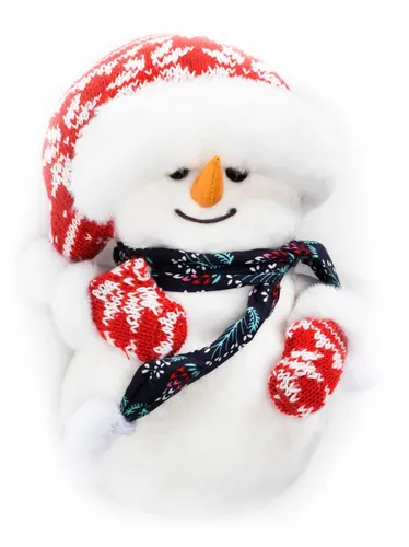 TrendLine Dekofigur Schneemann 20 x 14 cm weiß-rot