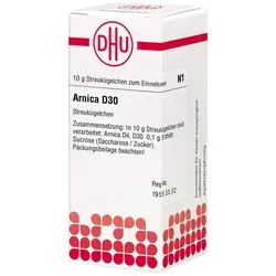 Arnica D30 Streukügelchen 10 G - Homöopathisches Produkt zur Unterstützung der Pflege, ideal für die Anwendung bei Bedarf. Praktische 10 g Packung für unterwegs.