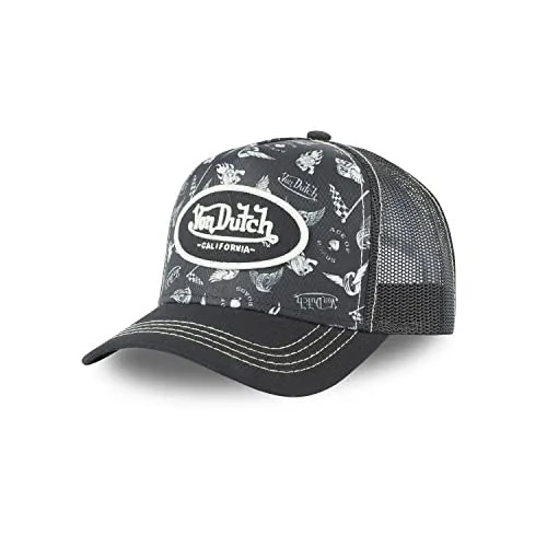 Tracker Kappe Herren - Bequem, Anti-Schweiss, Schwarz-Weiss - Baseball Caps für Herren, verstellbare Einheitsgröße mit Snapback, ideal für Komfort und Stil, perfekt für Freizeit oder Sport.