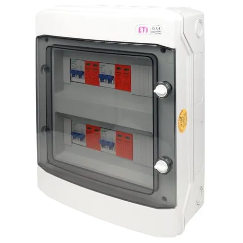 Photovoltaik DC-Sicherungs- & Trennbox 4-String – 32A / 500V – PV Generatoranschlusskasten IP65 – Überspannungs- & Leitungsschutz für Solaranlagen