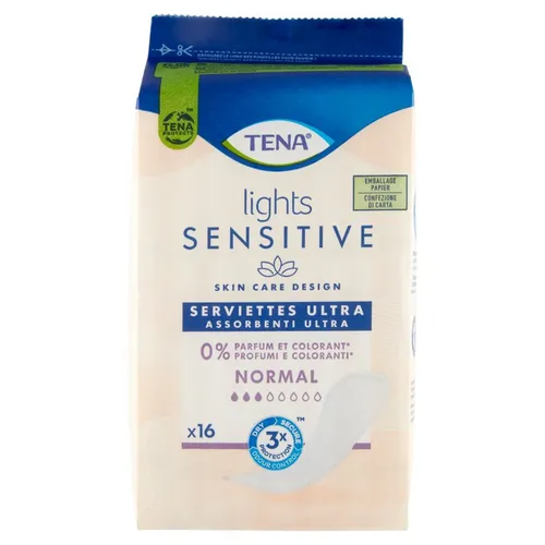 Tena Lady Lights Sensitive Ultra Normal Einlagen – 16 Stück