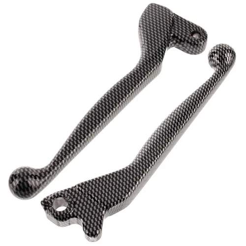 SET: Bremshebel + Kupplungshebel, Alu-massiv, Carbonlook - für Scheibenbremse