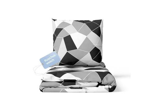 ZIRVEHOME Bettwäsche Bettwäsche, Microfaser, 2 teilig, Bettwäsche 155x220 cm Bügelfrei, Pflegeleicht, Atmungsaktiv