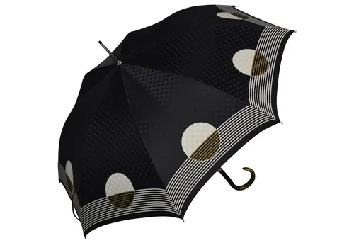 doppler MANUFAKTUR Stockregenschirm edler, handgearbeiteter Manufaktur-Regenschirm, einzigartige Designs mit Kreise-Muster
