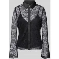 Guess Regular Fit Bluse im 2-in-1-Look in Black, Größe S von GUESS