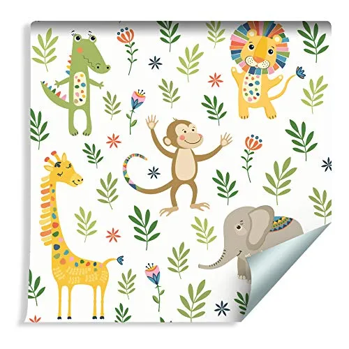 Muralo Tapete für Kinder - Tiere Dschungel Vlies - 246591669
