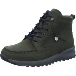 Waldläufer Komfort Stiefel Herren 31363935343031 Grün 42 1/2 EU - Wanderschuhe mit herausnehmbaren Fußbett für individuelle Einlagen, ideal für breite Füße (Weite H) und optimalen Gehkomfort dank luftpolsternder Sohle.