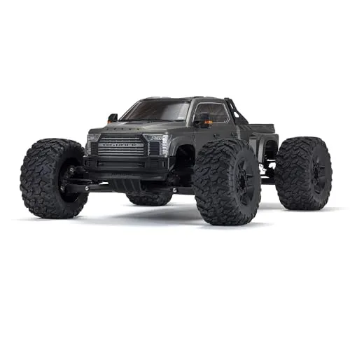 ARRMA BIG ROCK 6S 4X4 RC Brushless Monster Truck RTR 1:7 Gunmetal - Modellbau, beeindruckende Leistung mit Brushless-Motor und robustem 4x4 Antrieb für ultimativen Offroad-Spaß.