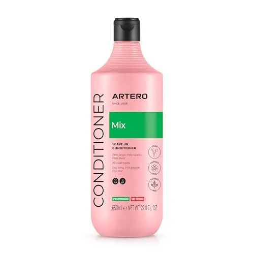 Artero Mix Conditioner Leave-in für Hunde und Katzen – Entwirrt, spendet Feuchtigkeit und verleiht Glanz – Ohne Ausspülen – Anti-Statik Spray für trockenes oder verfilztes Fell. 650 ml