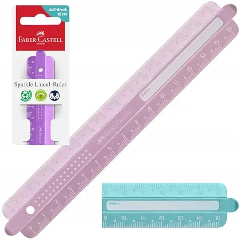 Faber-Castell Lineal 15 cm Sparkle bruchfest