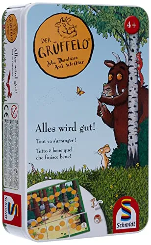 Schmidt Spiele 51276 Der Grüffelo, Alles Wird gut, Bring Mich mit Spiel in der Metalldose