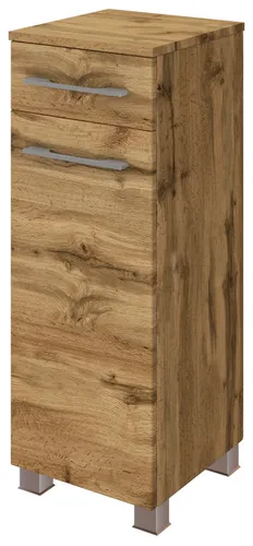 Held Möbel Unterschrank Livorno 30 cm Wotaneiche - Badezimmerschrank mit modernem Design, 30 cm breit und ideal für kleine Badezimmer, sorgt für optimalen Stauraum und ist aus hochwertigem MDF gefertigt.