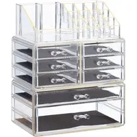 Make up Organizer in gold von Relaxdays