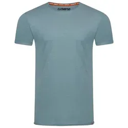 riverso T-Shirt Herren Basic Shirt RIVLenny Regular Fit (1-tlg) Kurzarm Tee Shirt mit Rundhalsausschnitt aus 100% Baumwolle blau S