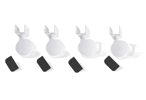 Rollensatz mit U-Aufnahme, weiß