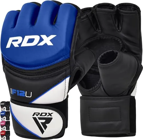 RDX Profi MMA Handschuhe - Gepolsterte Kickboxen & Grappling Trainingshandschuhe - Boxhandschuhe aus strapazierfähigem Maya Hide Leder, ideal für MMA, Kickboxen und Muay Thai. Optimale Schlagsicherheit durch Tri-Slab PC3 Polsterung und ergonomisches Design für maximalen Komfort.