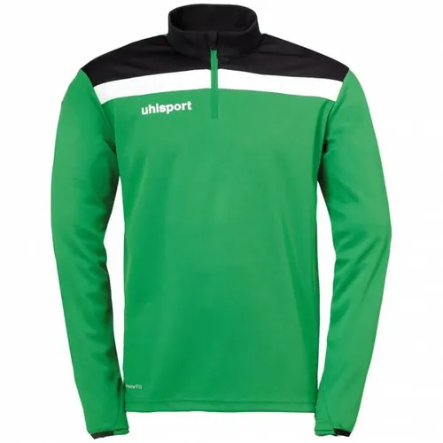 uhlsport Trainingsjacke Offense 23 1/4 Zip Top M - Grün/Schwarz - Trainingsbekleidung aus 100% Polyester, atmungsaktiv und ideal für sportliche Aktivitäten bei jedem Wetter.