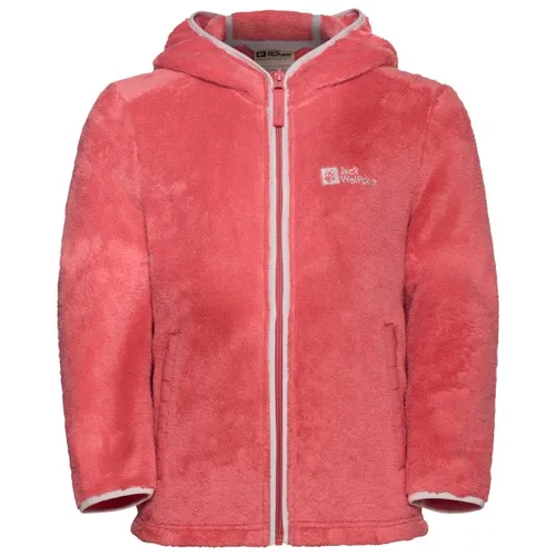 Jack Wolfskin Nepali Jacket K sunset coral (J0141) 152 - Outdoor Freizeitjacken für Kinder, kuschelige Fleecejacke mit atmungsaktivem Material und schnell trocknenden Eigenschaften, ideal für Abenteuer im Freien.