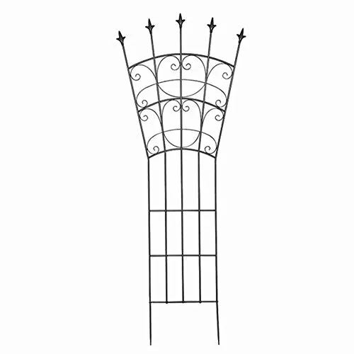 Siena Garden Rankgitter aus Metall anthrazit 60x156cm - Rankgitter aus Metall, unterverzinkt und pulverbeschichtet für eine lange Lebensdauer im Garten.